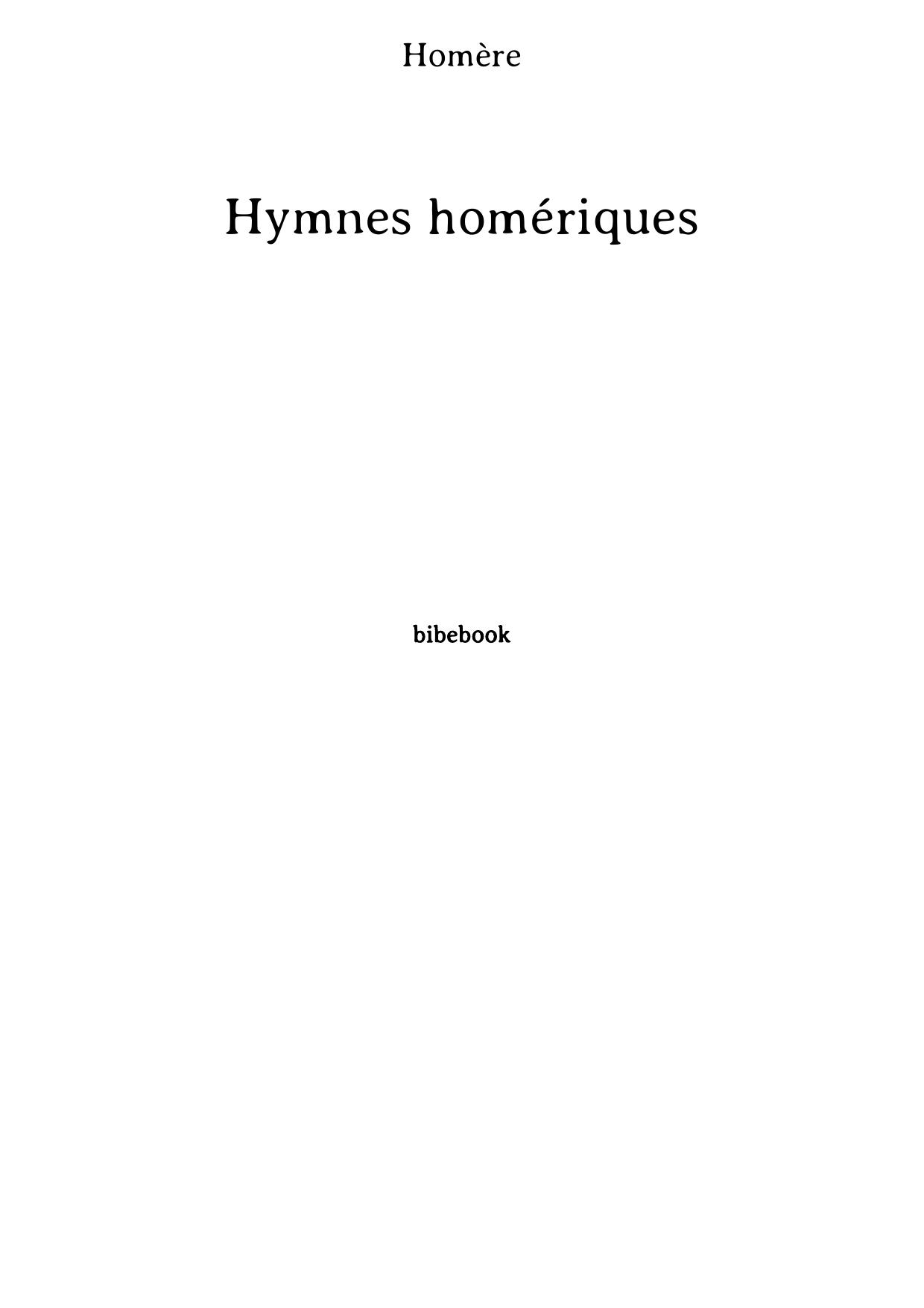 Hymnes homériques