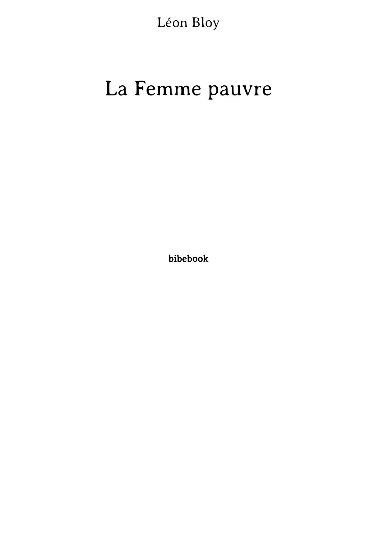 La Femme pauvre
