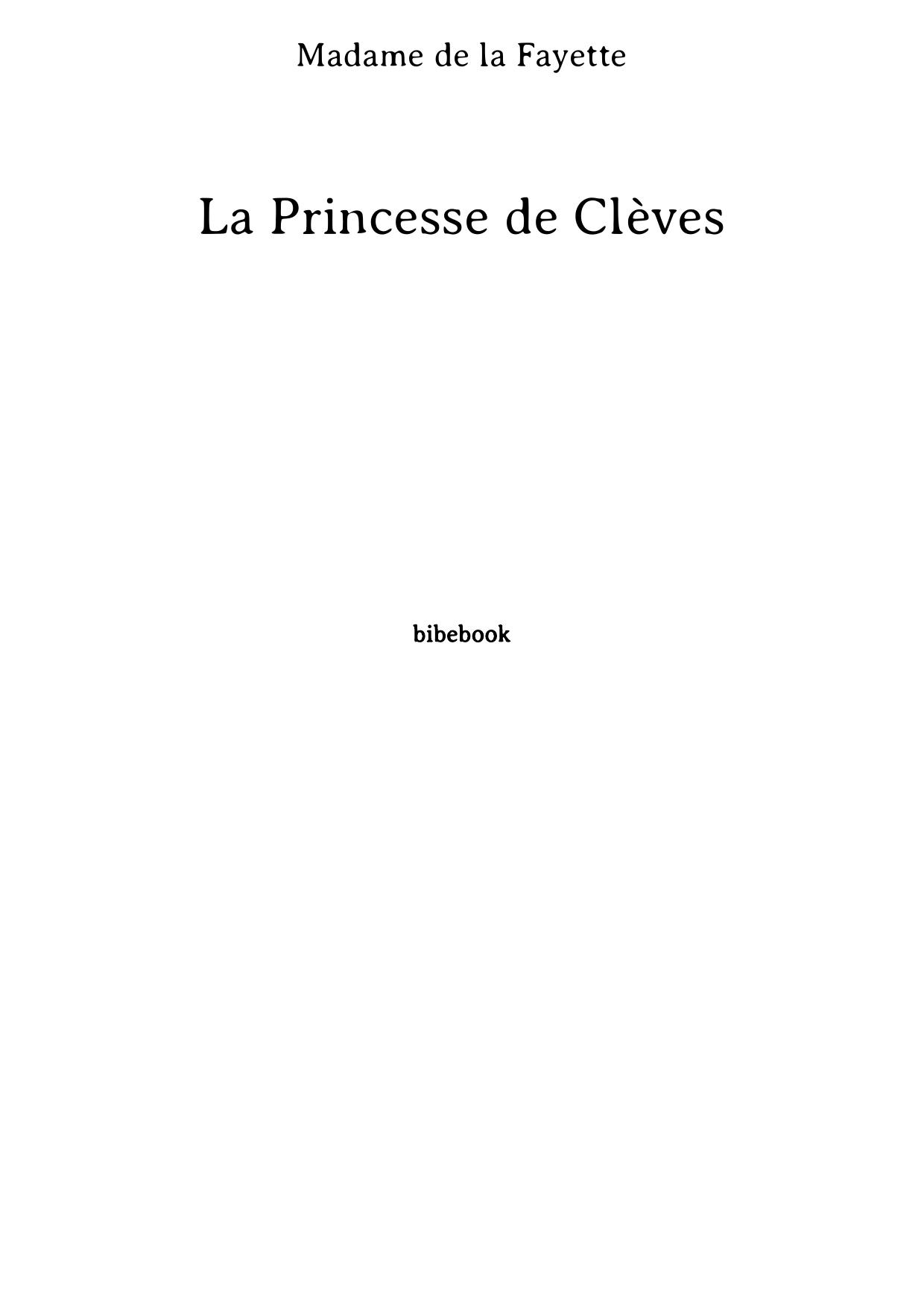 La Princesse de Clèves