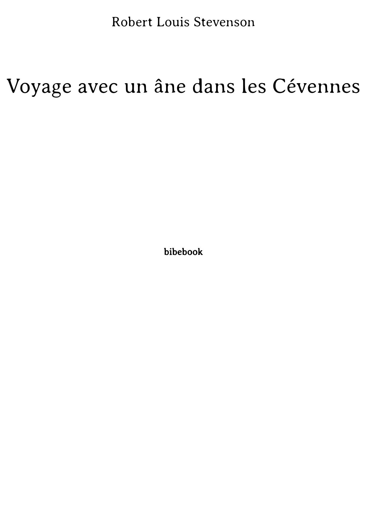 Voyage avec un âne dans les Cévennes