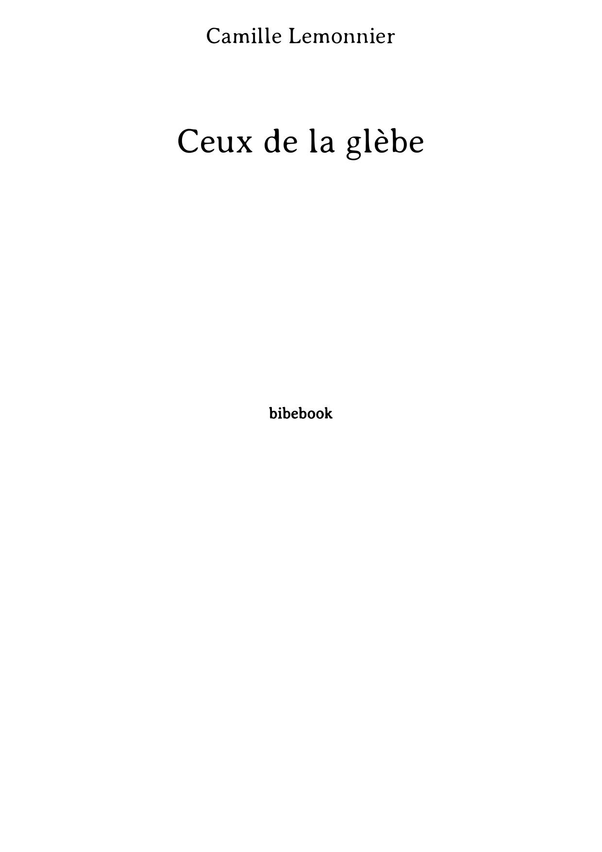 Ceux de la glèbe