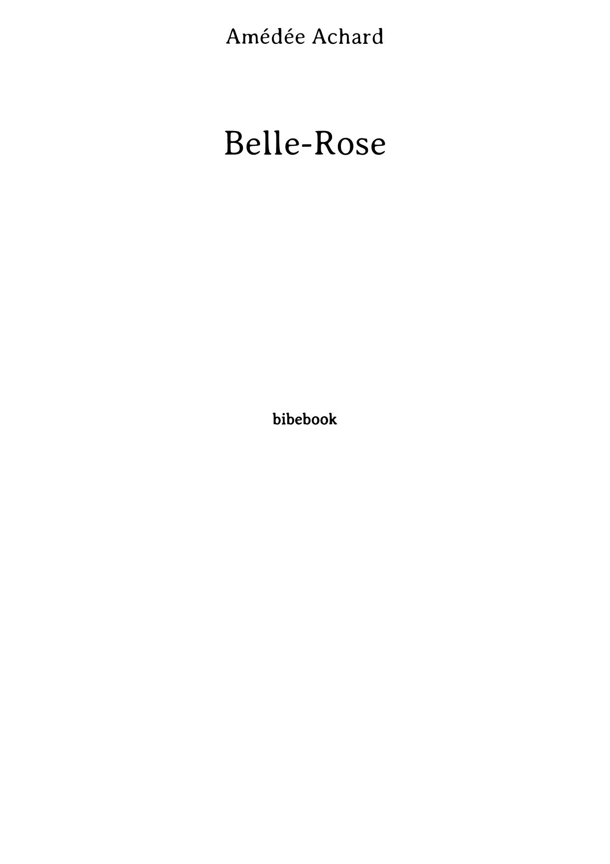 Belle-Rose