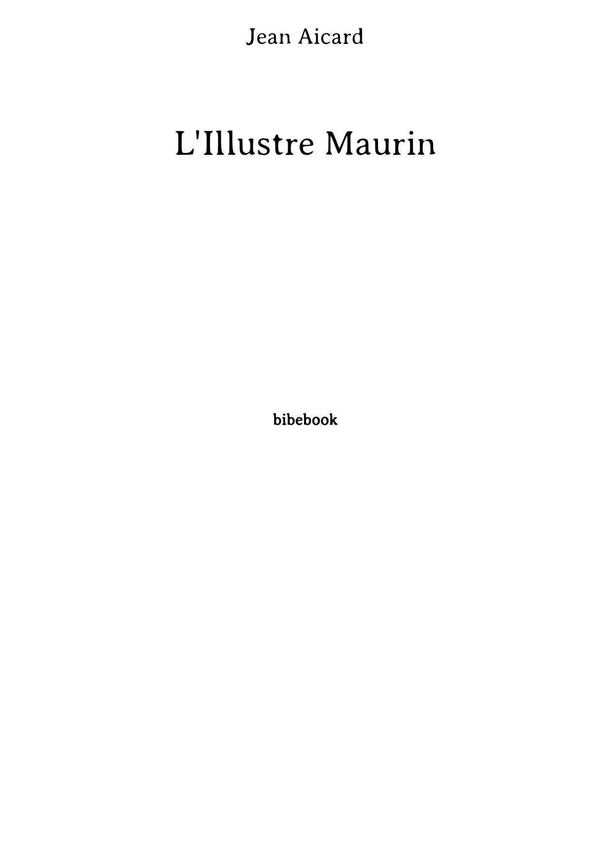 L'Illustre Maurin