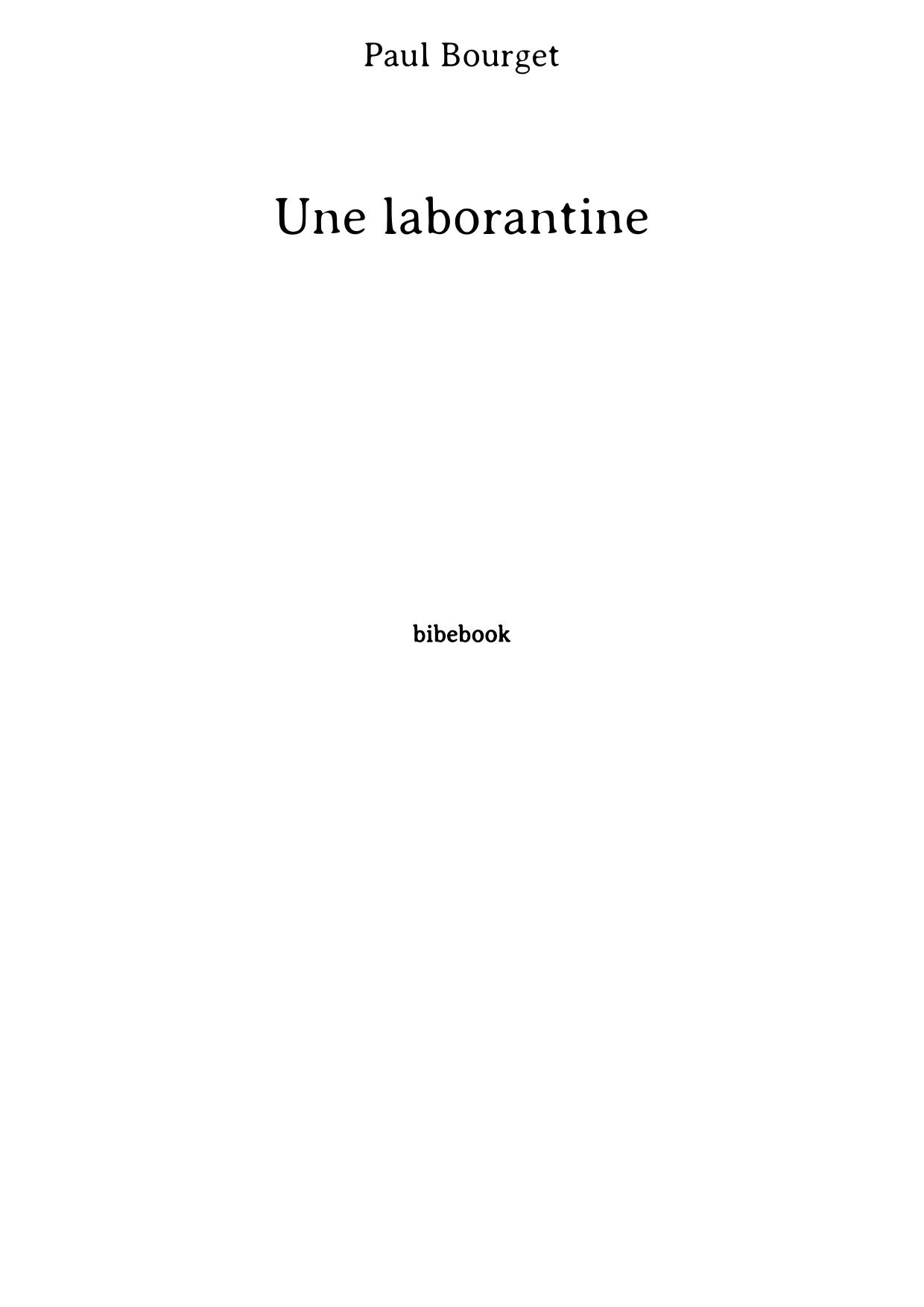 Une laborantine