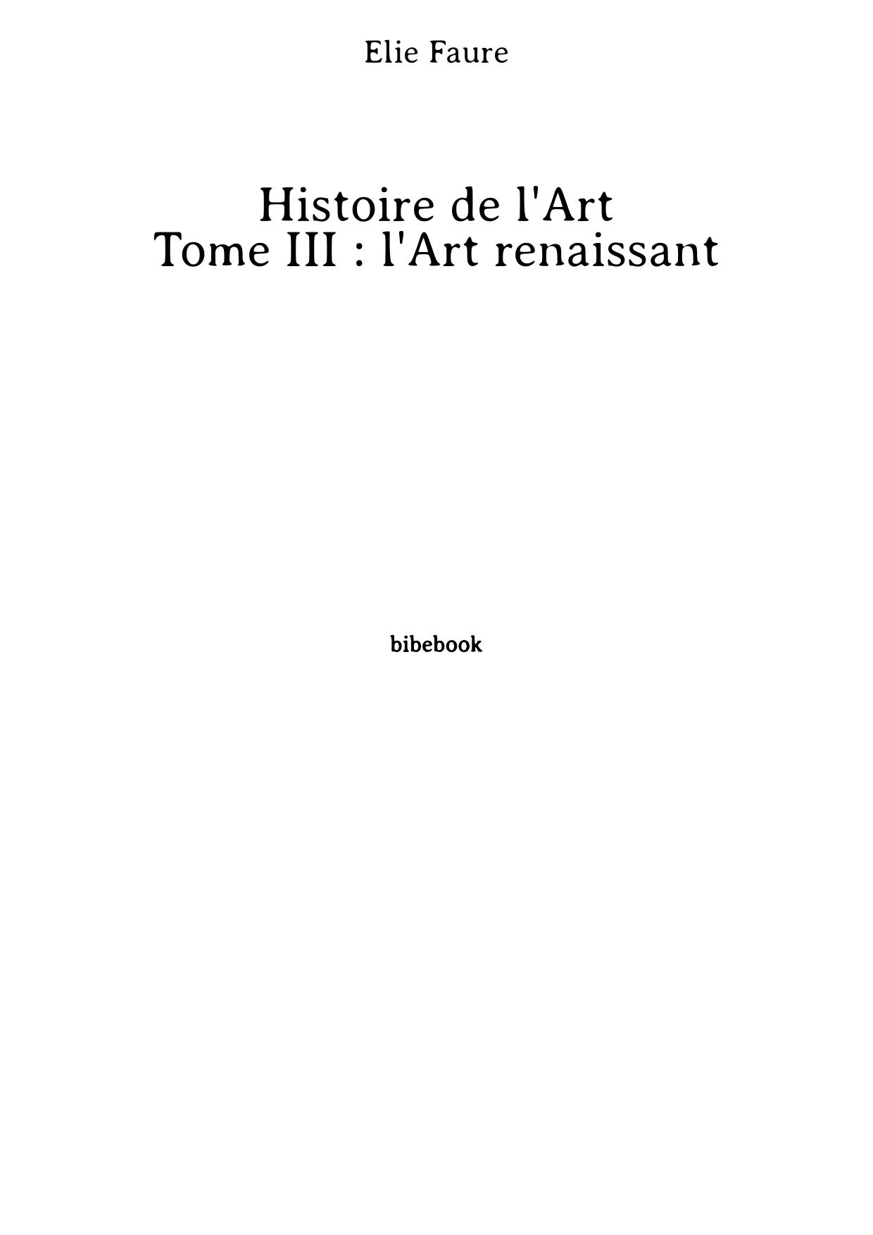 L'Art renaissant