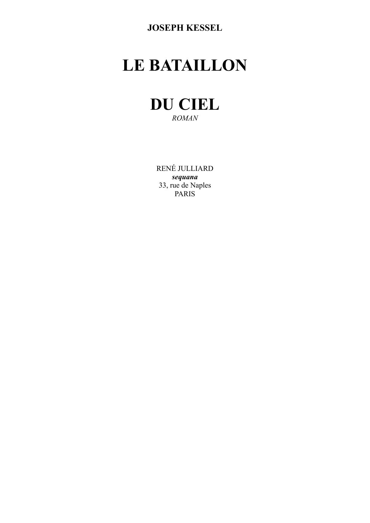Le Bataillon du ciel