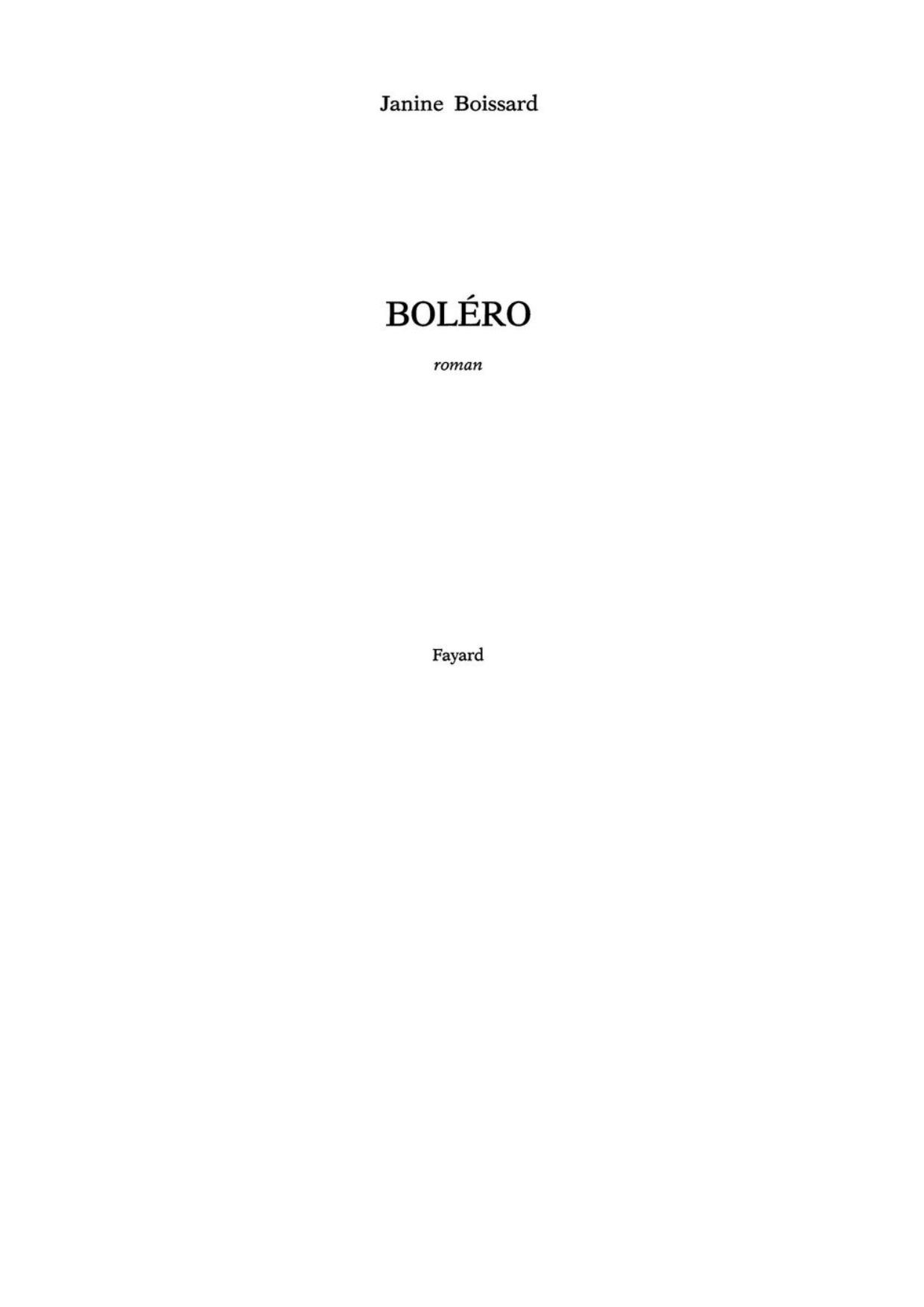 Boléro