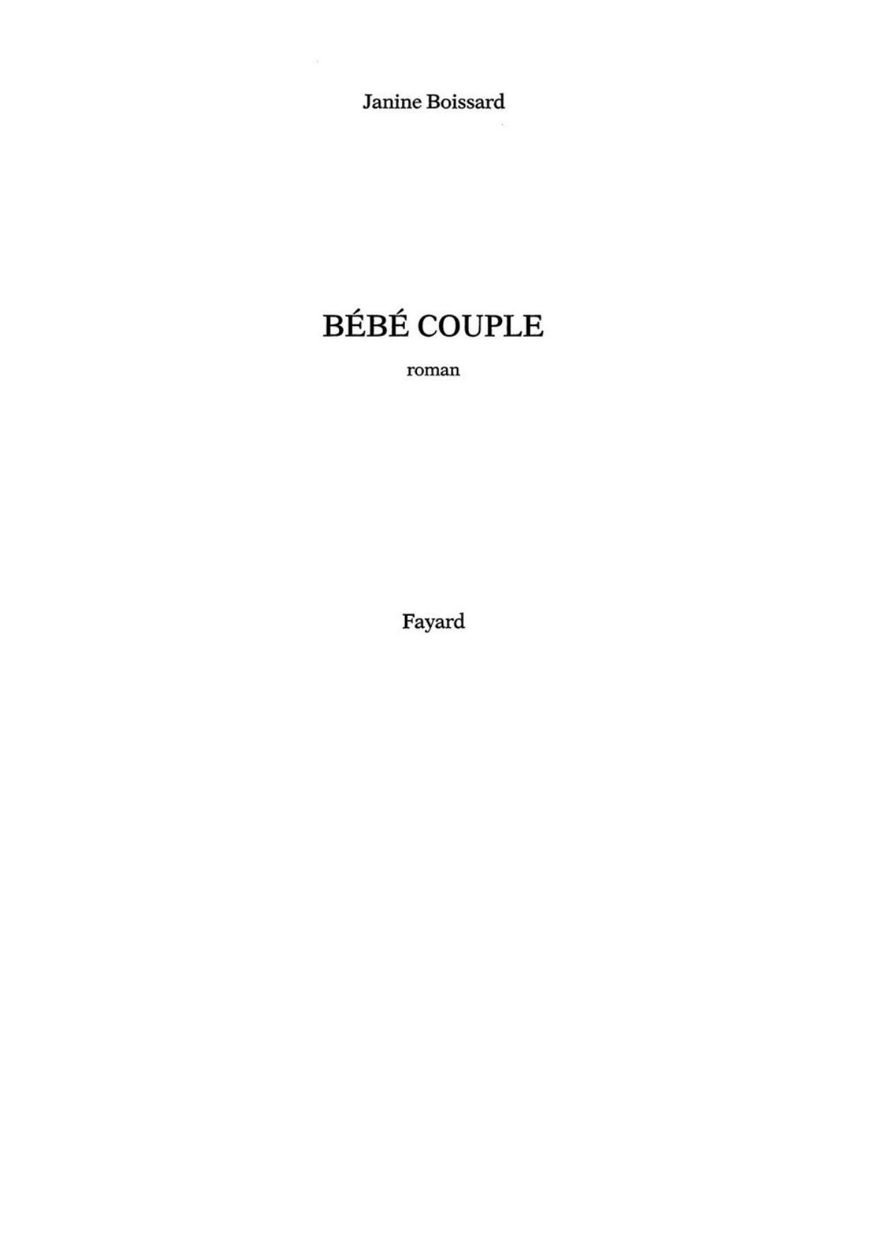 Bébé couple