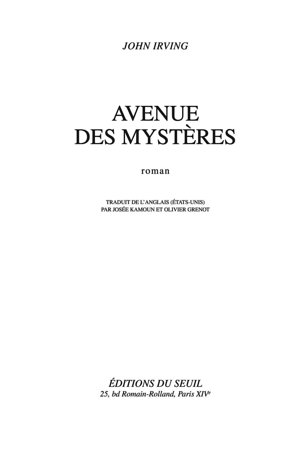 Avenue des mystères