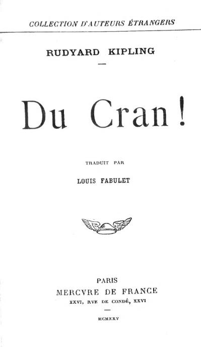 Du Cran !