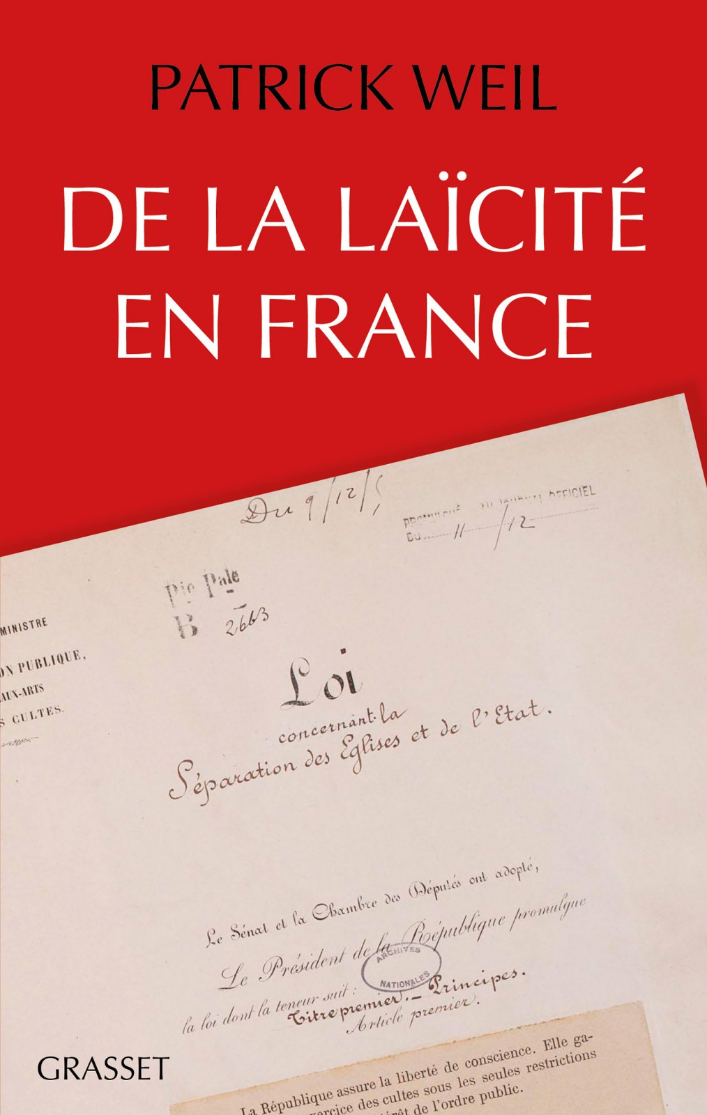De la laïcité en France