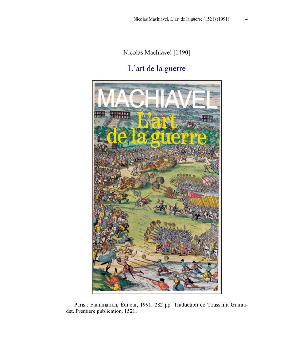L'art de la guerre.