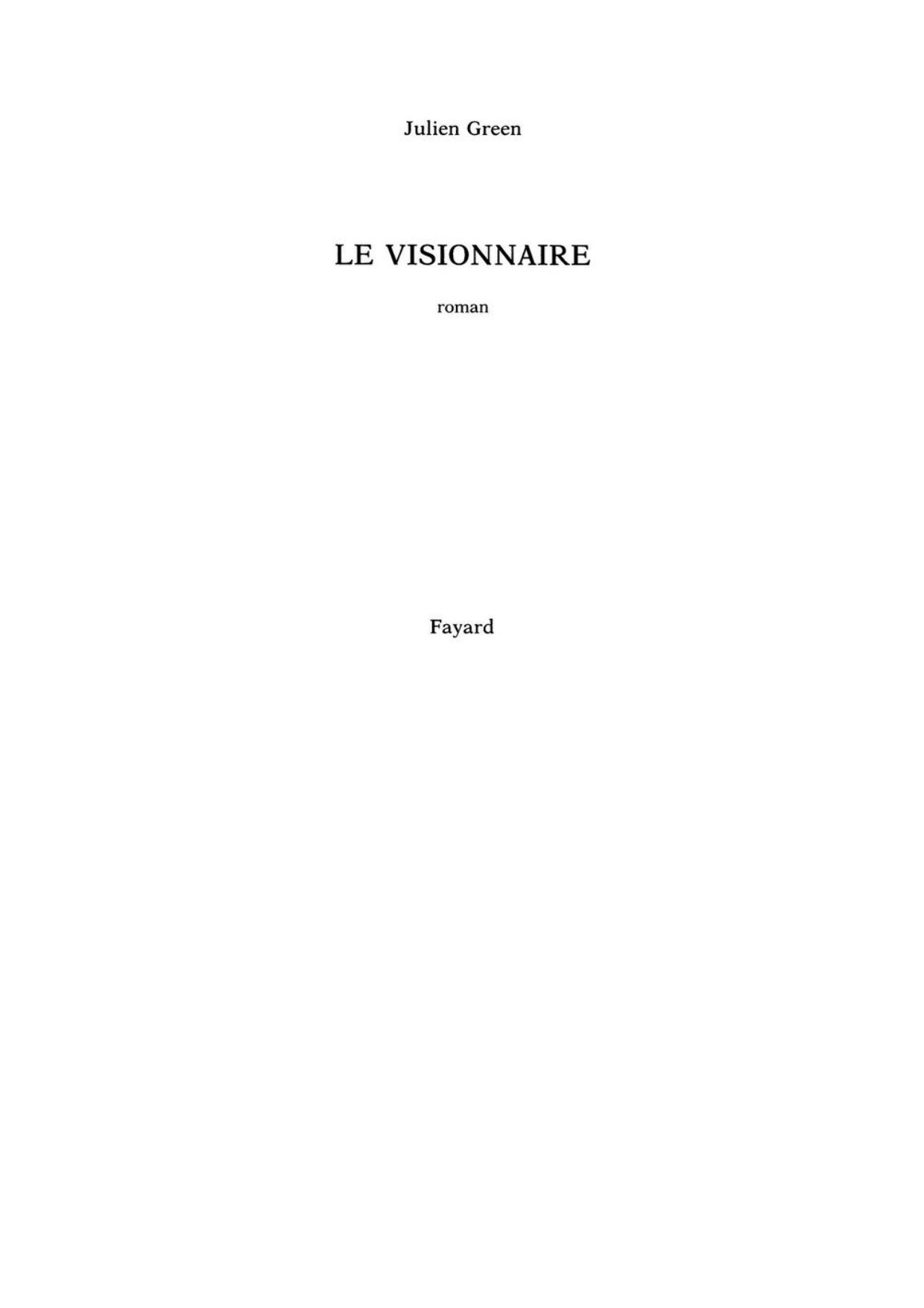 Le Visionnaire