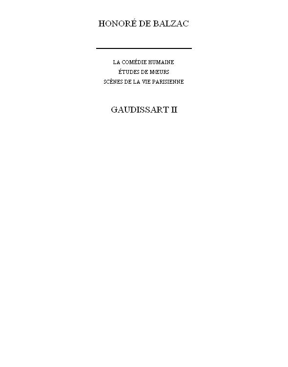 Gaudissart II