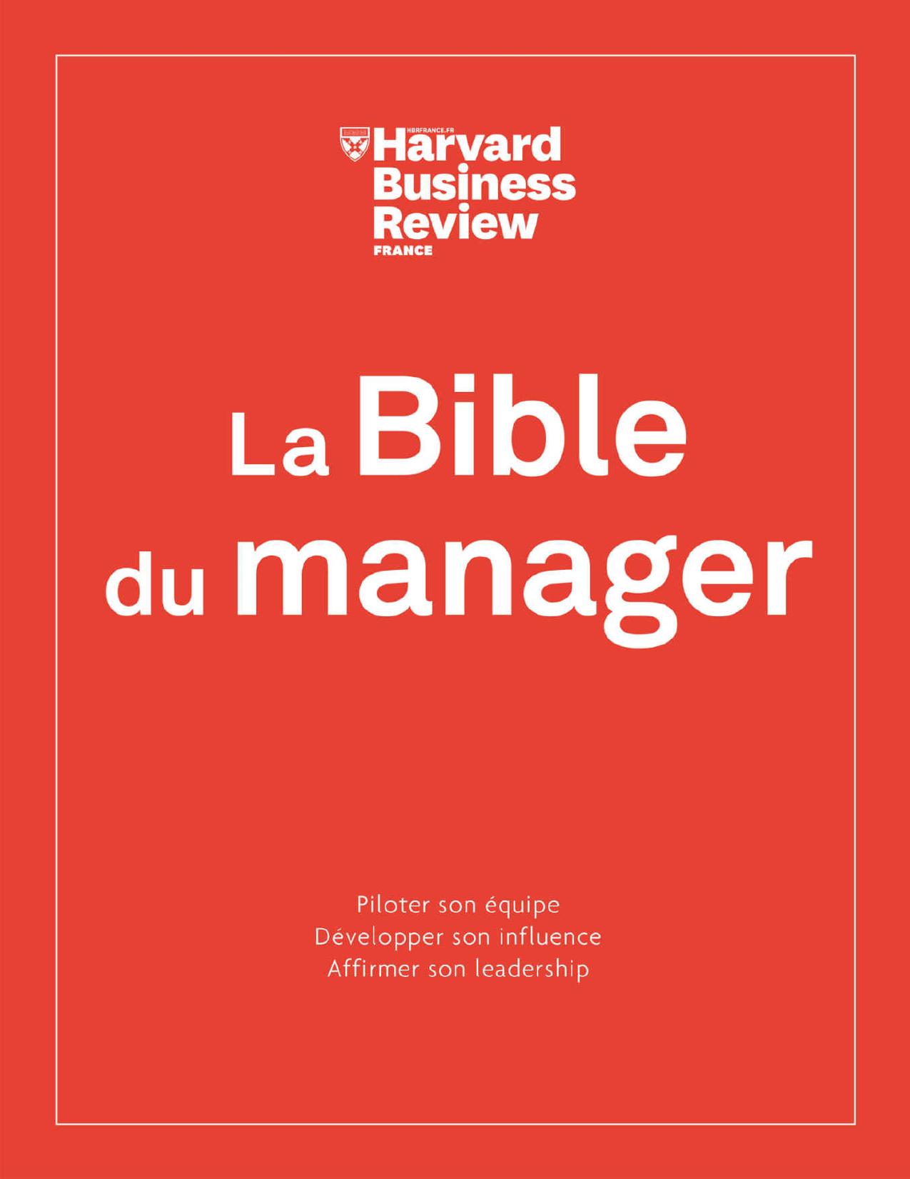 La Bible du manager