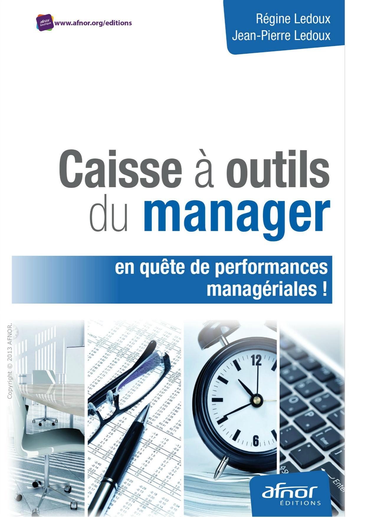Caisse à outils du manager en quête de performances managériales