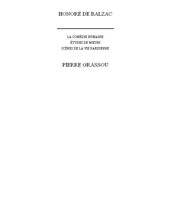Pierre Grassou