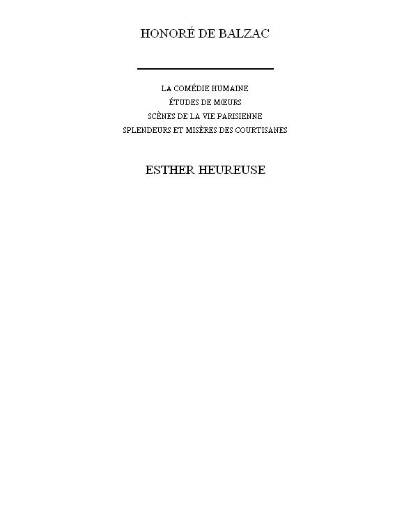 Esther Heureuse