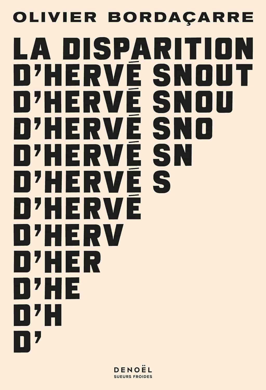 La disparition d'Hervé Snout