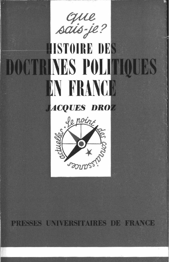 Histoire des Doctrines Poliques en France