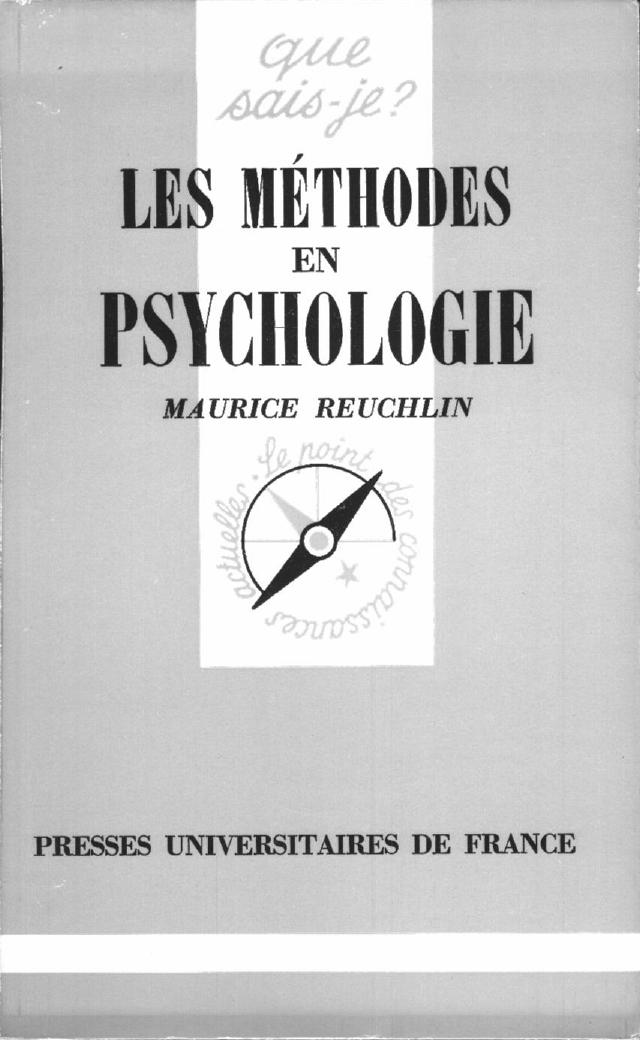 Les Methodes en Psychologie