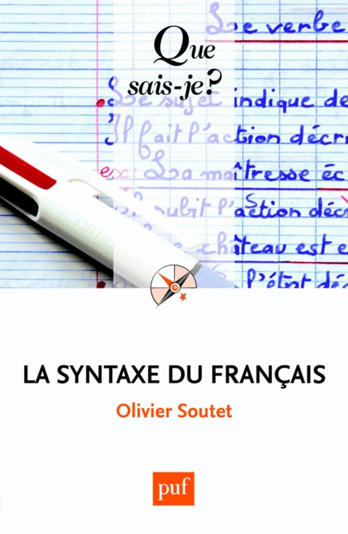 La syntaxe du francais
