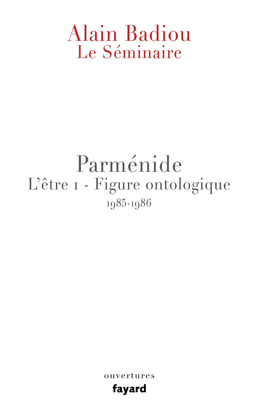 Le Séminaire - Parménide