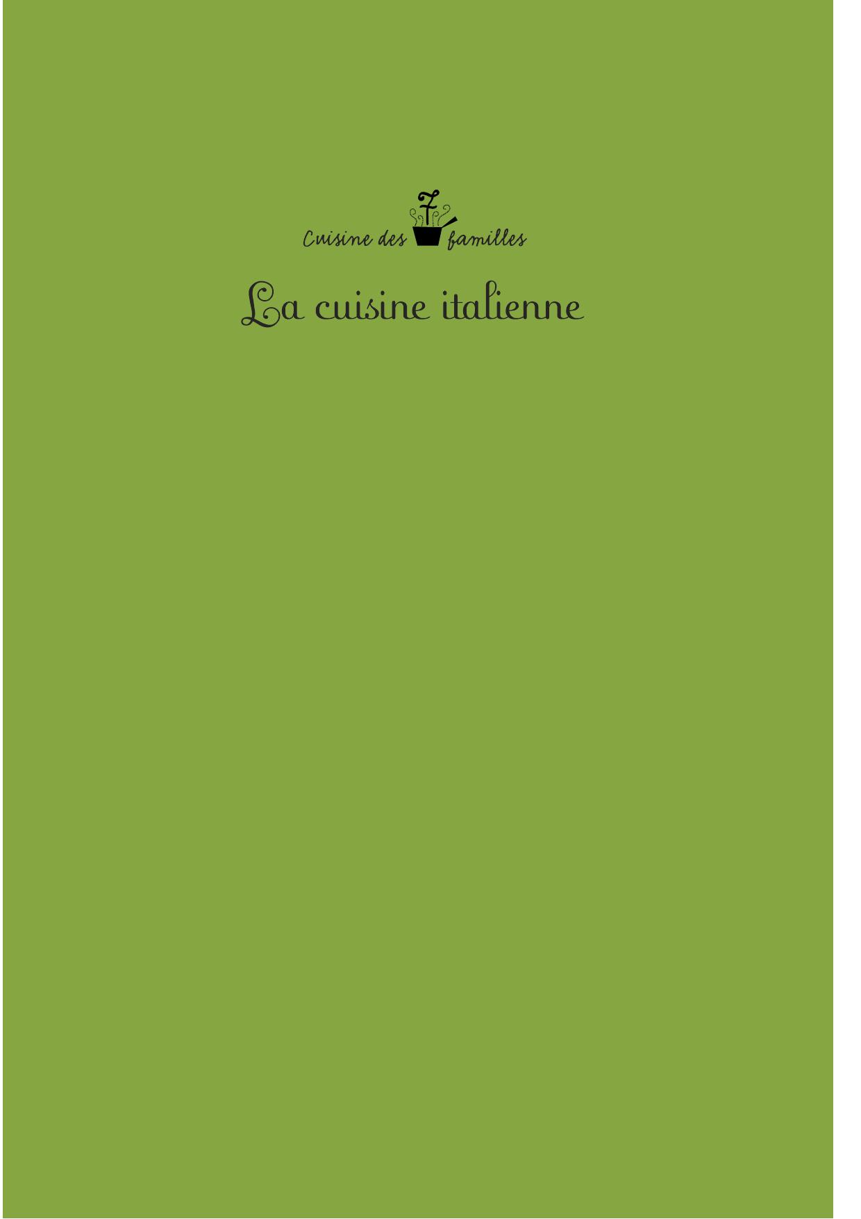 La cuisine italienne