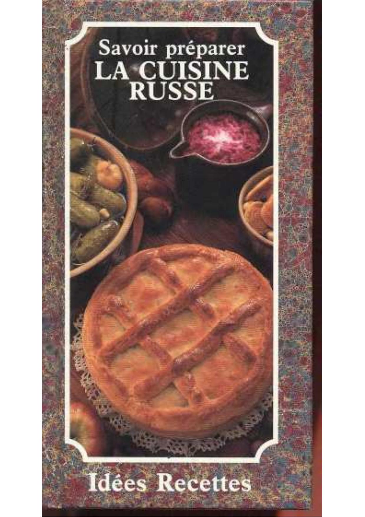 La cuisine Russe