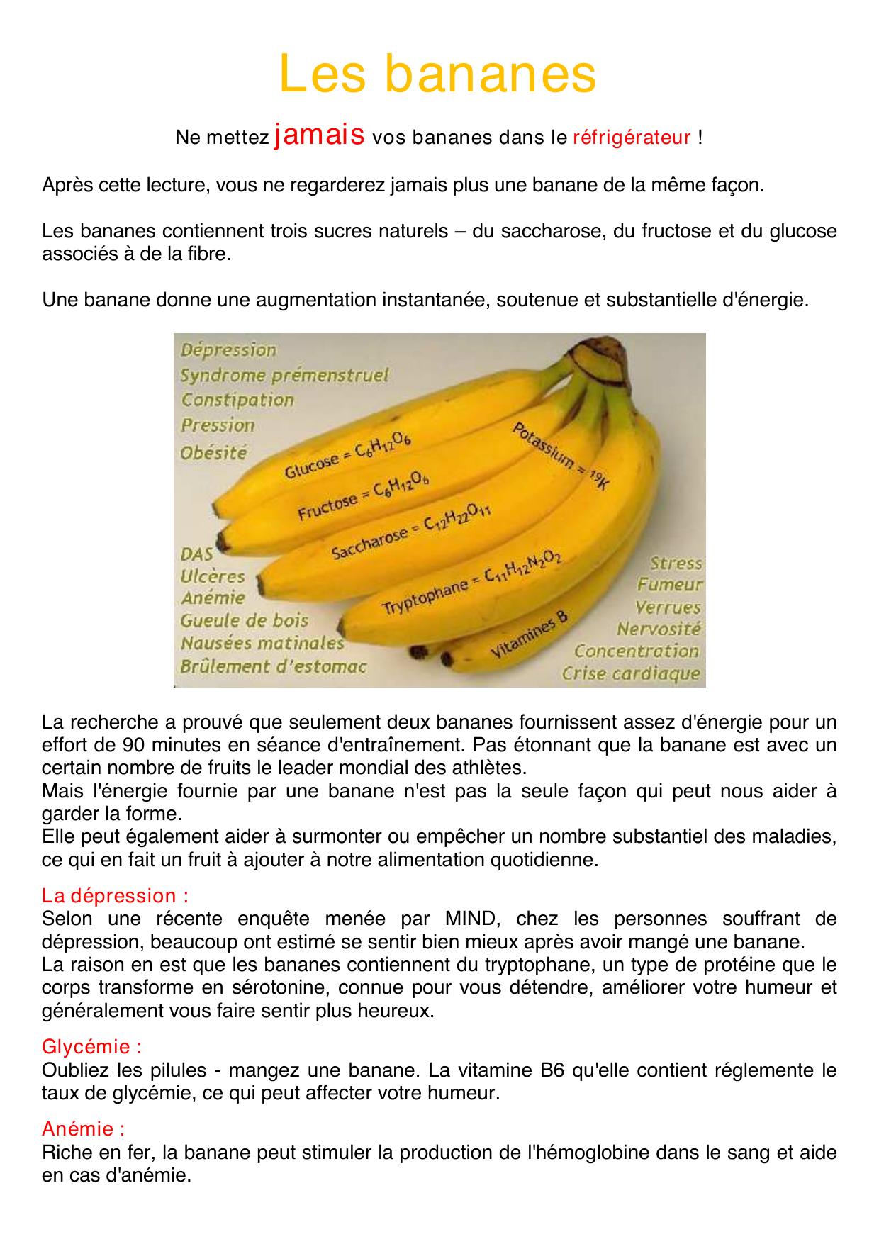 Les bananes