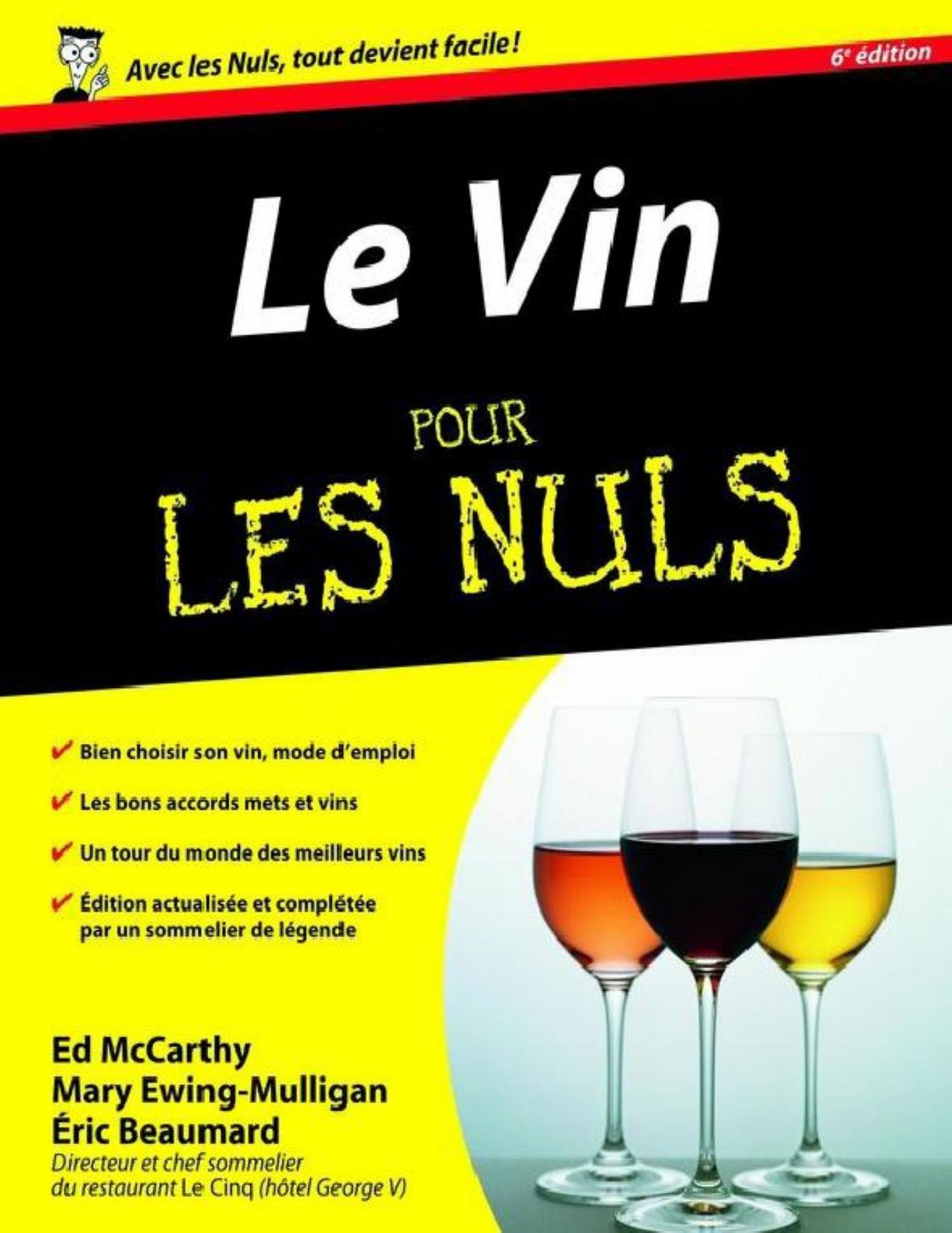 Le Vin Pour les Nuls 6e édition