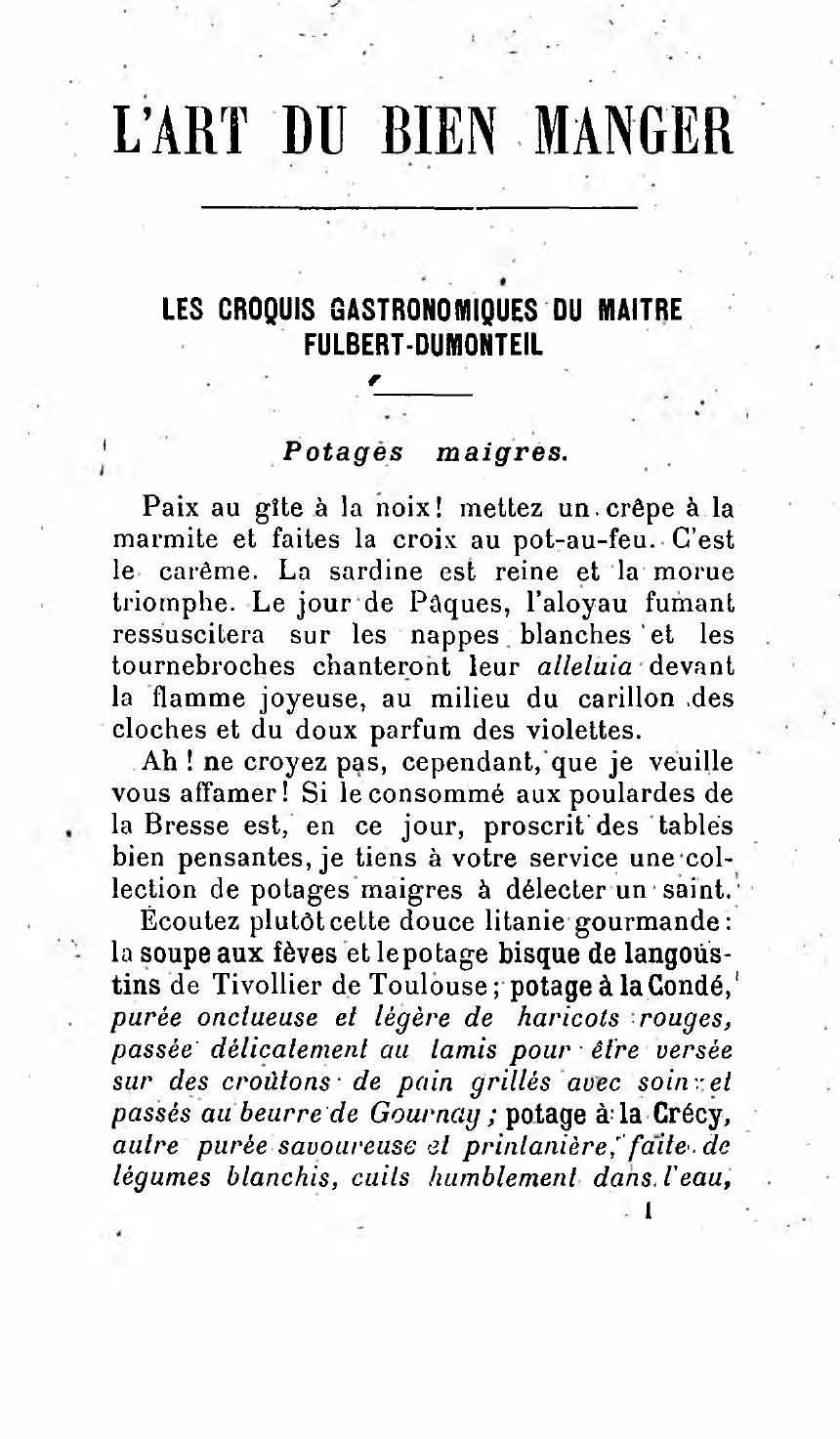 L'art du bien manger (1913)