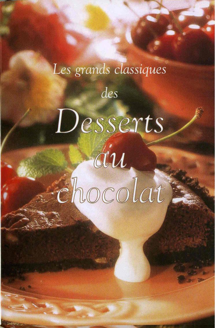 Les grands classiques des desserts au chocolat