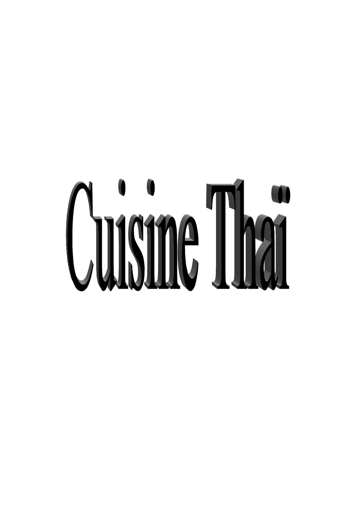 Recettes de Cuisine Thaï