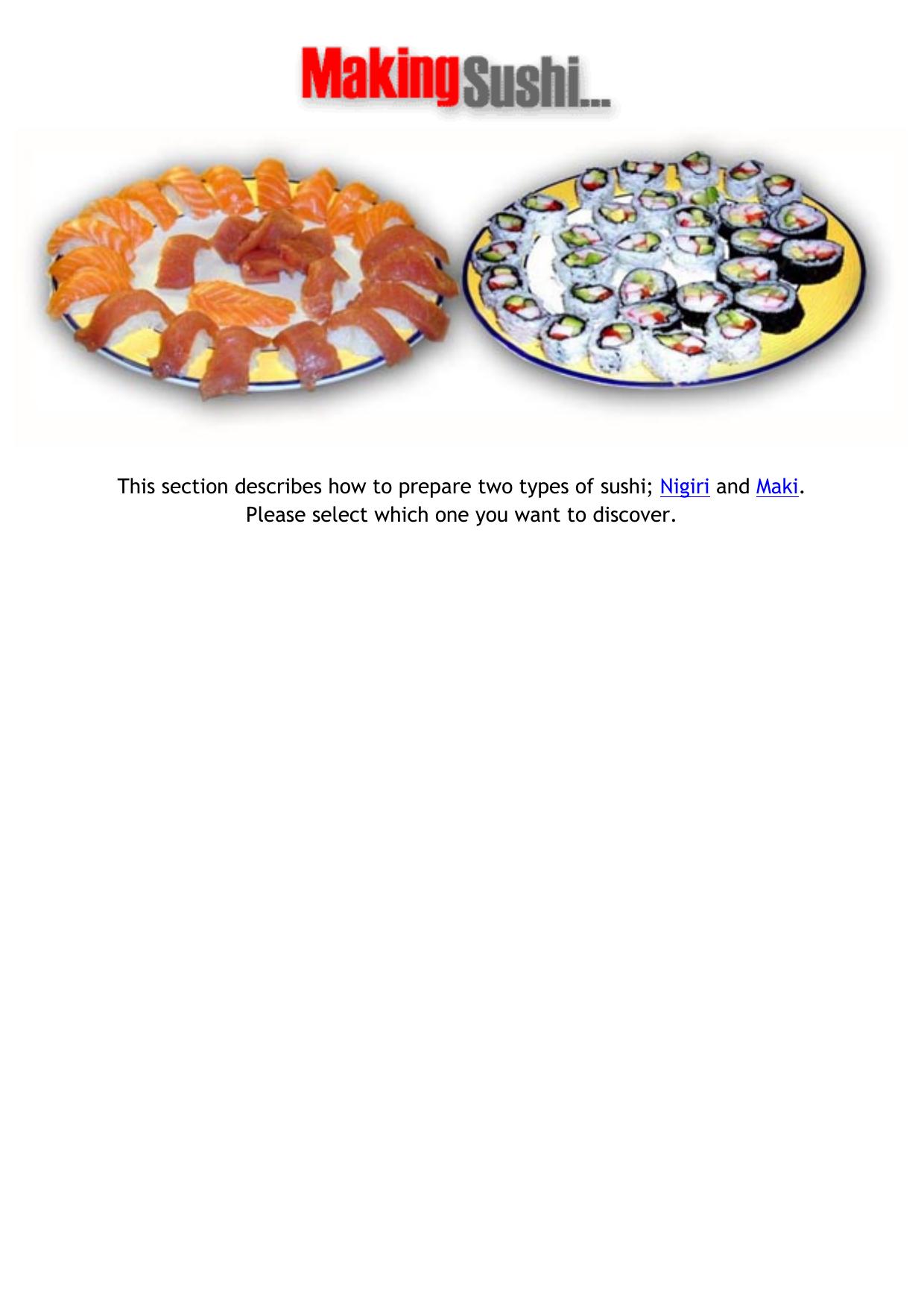 Sushi at home: How to make sushi..