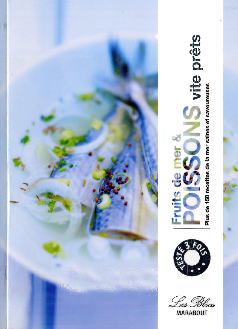 Fruits de mer et poissons vite prêts