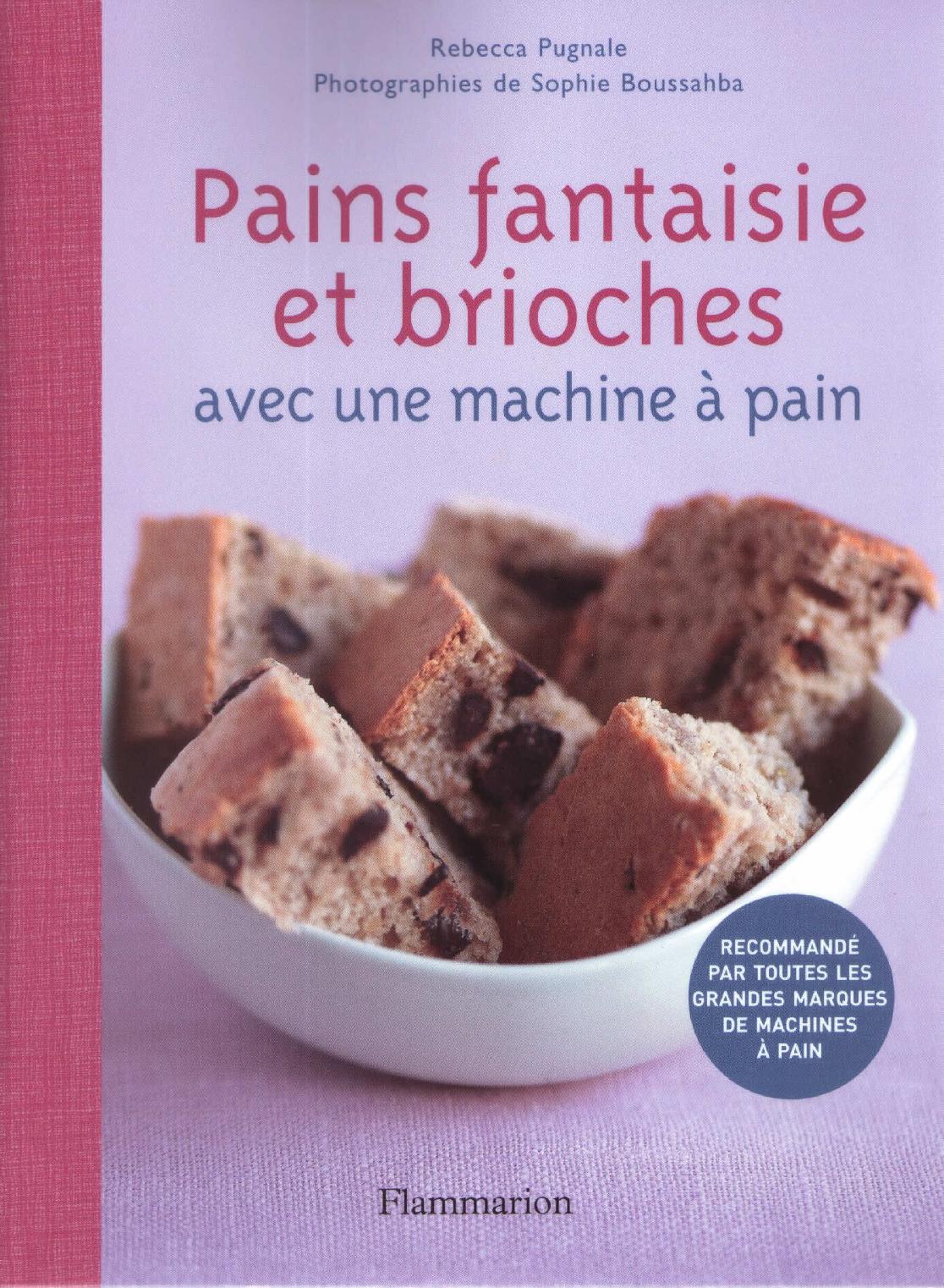 Pains fantaisie et brioches avec une machine à pain