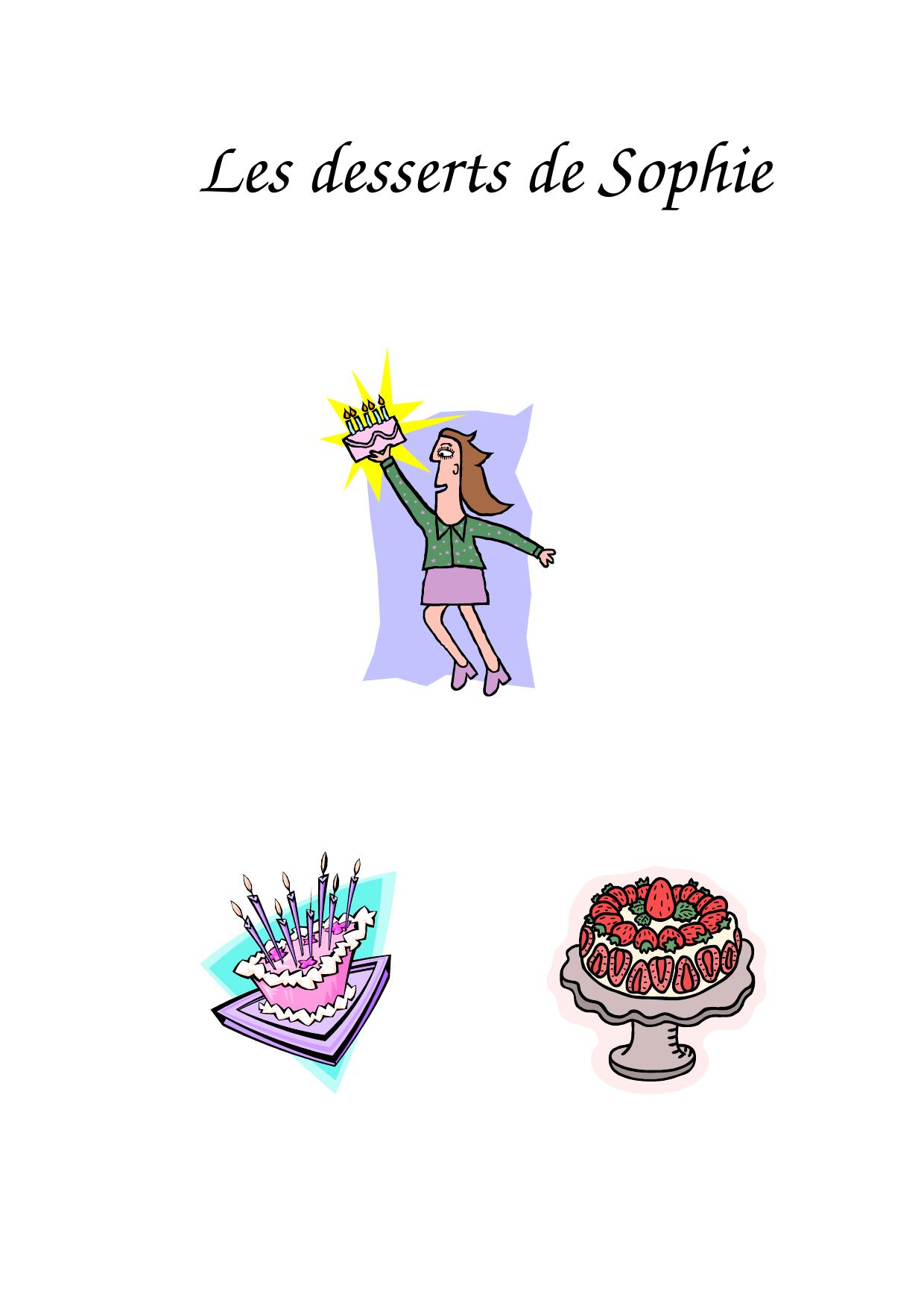 Les desserts de Sophie