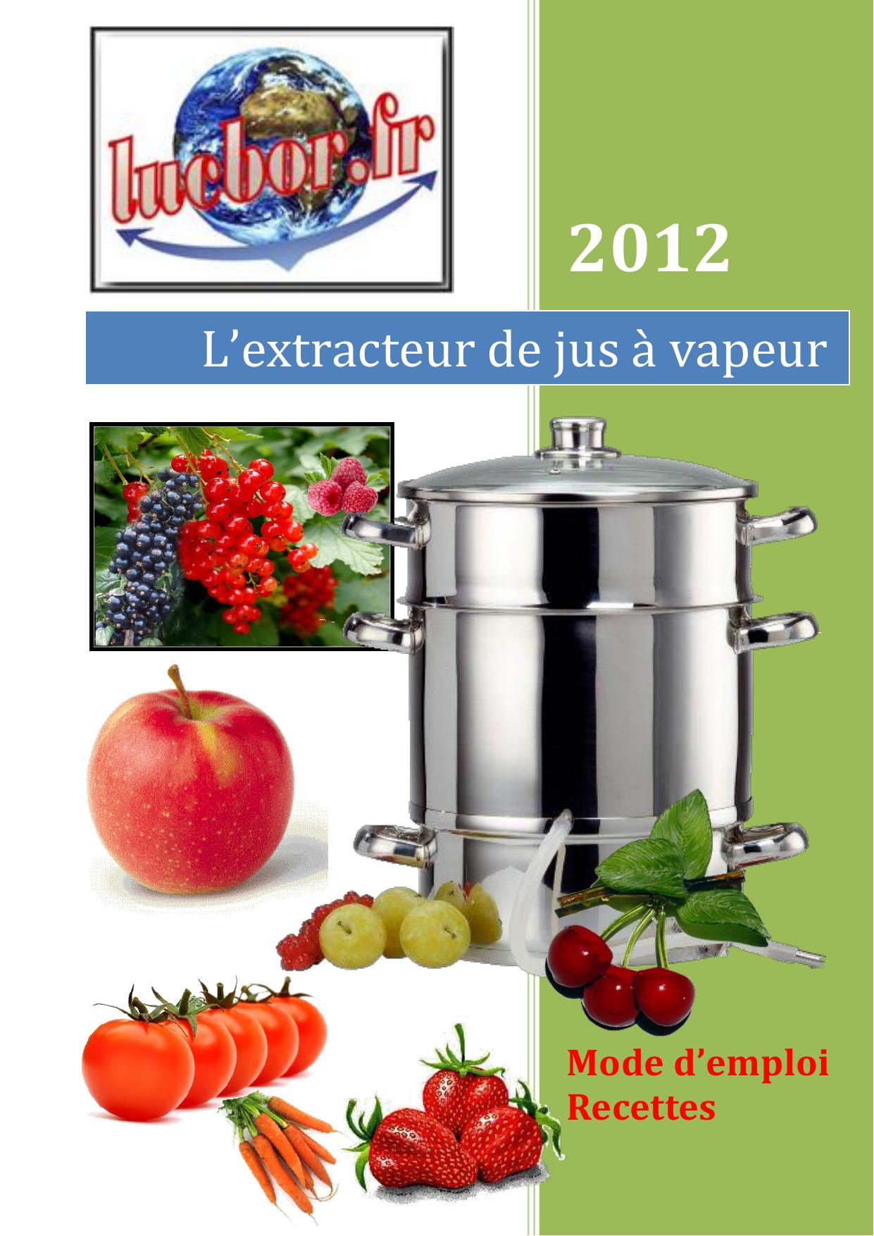 L’extracteur de jus à vapeur
