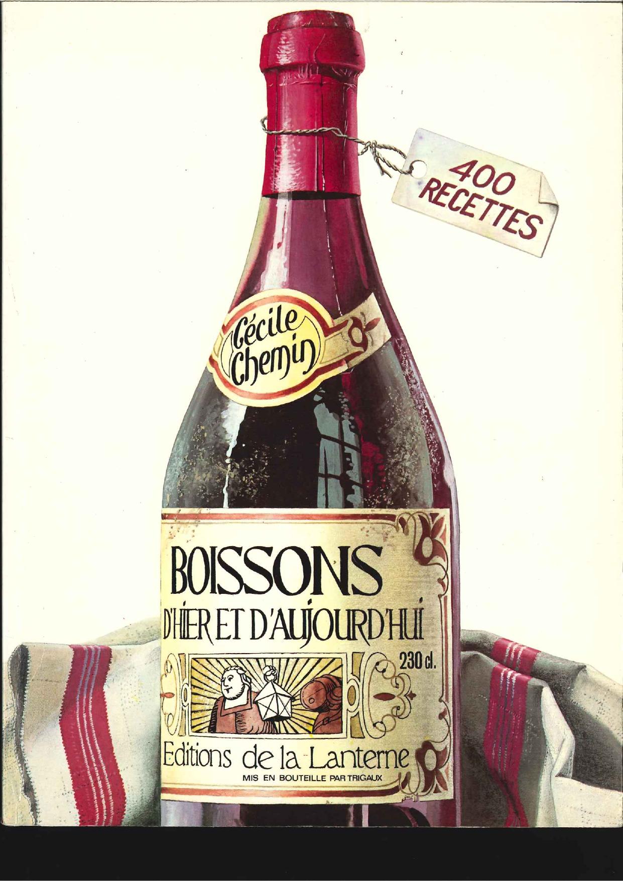 boissons d'hier et d'aujourd'hui