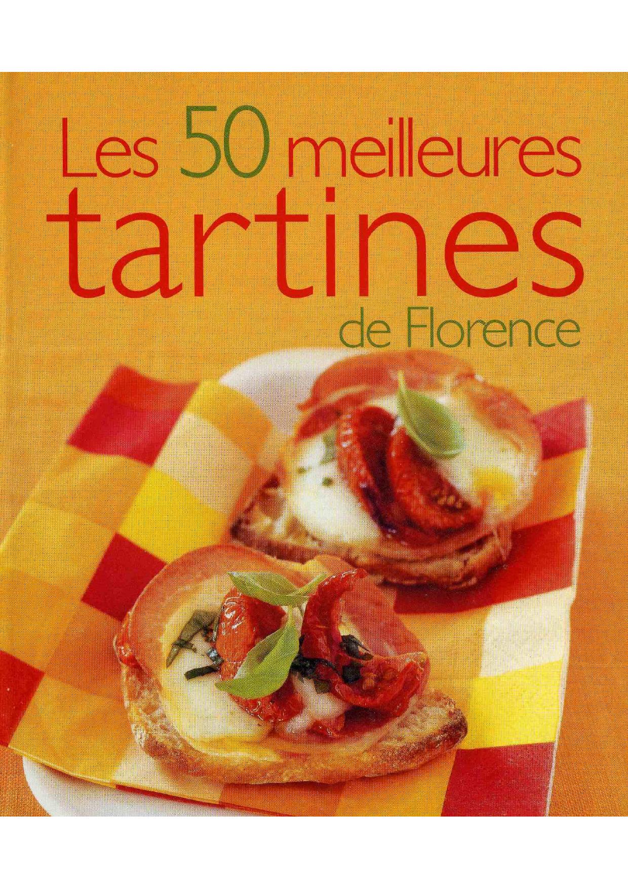 50 meilleures tartines de Florence