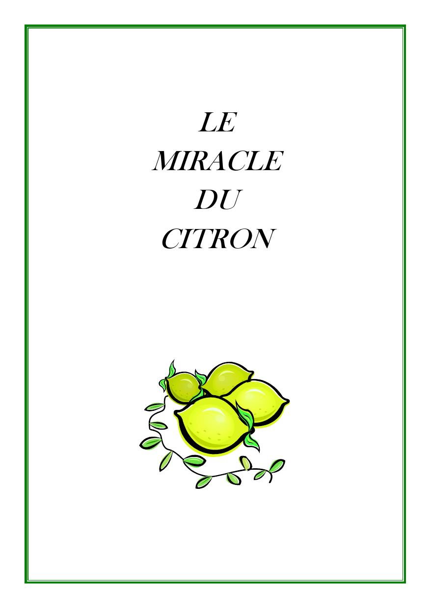 Le miracle du citron