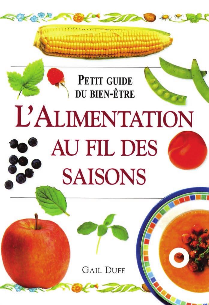 Alimentation au fil des saisons livre de cuisine