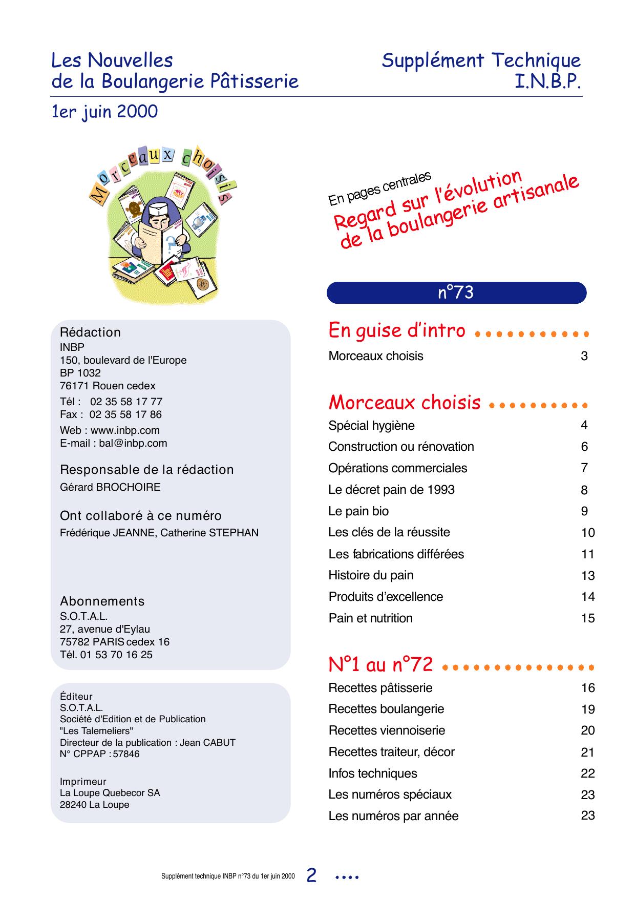boulangerie et patiisserie Morceaux choisis
