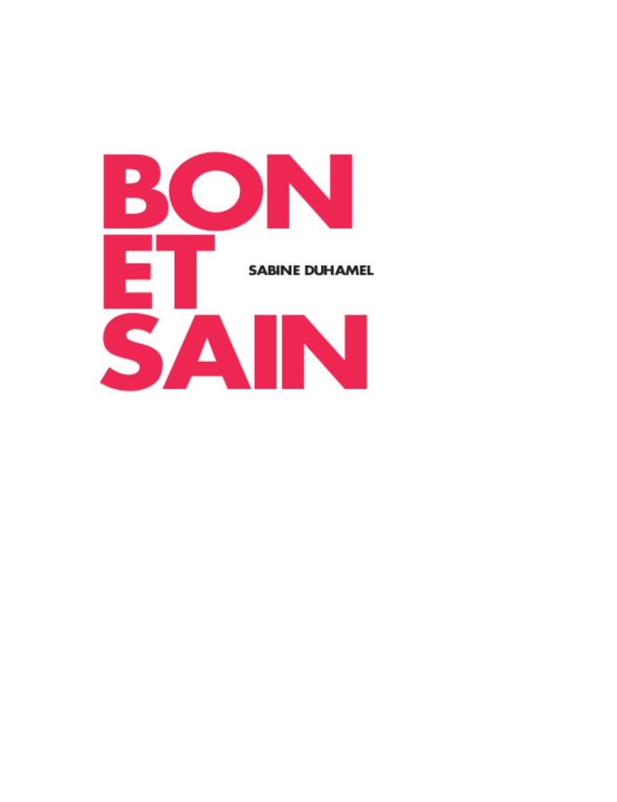 Bon et sain