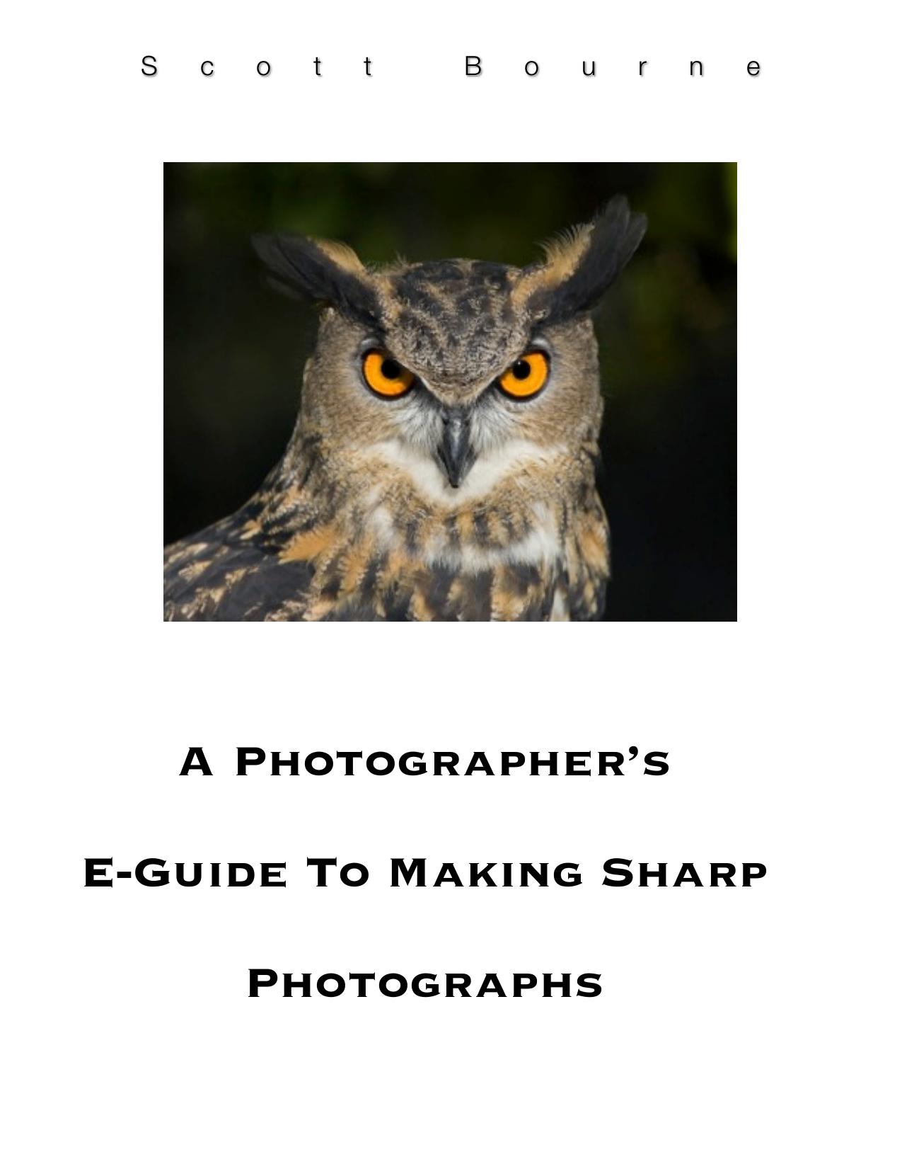A photographer's e-guide to making sharp photographs