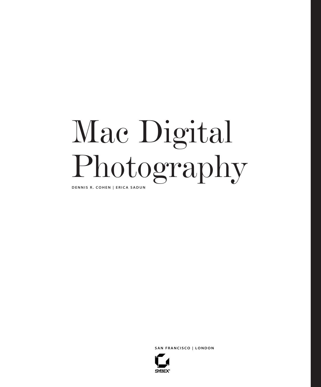 Mac Digital Photography