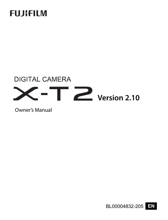 X-T Owner's Manual version 2.10