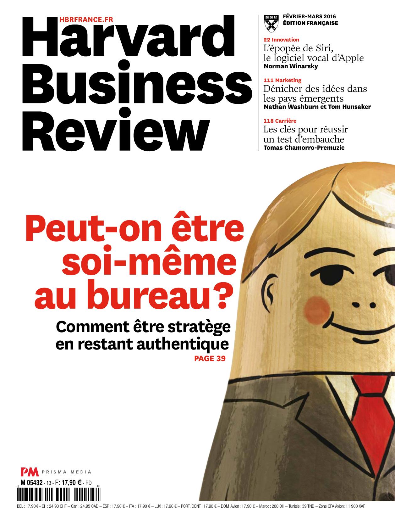 Harvard Business Review N°13 - Février