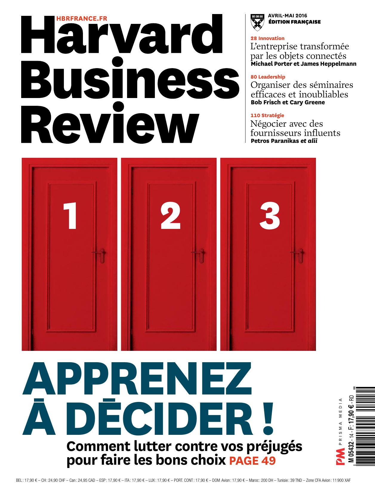 Harvard Business Review N°14 - Avril